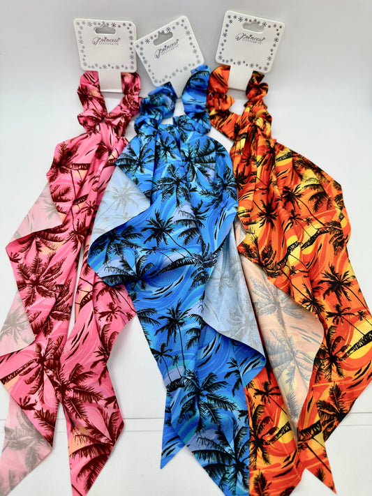 Tropical Ponytail Hair Scarf