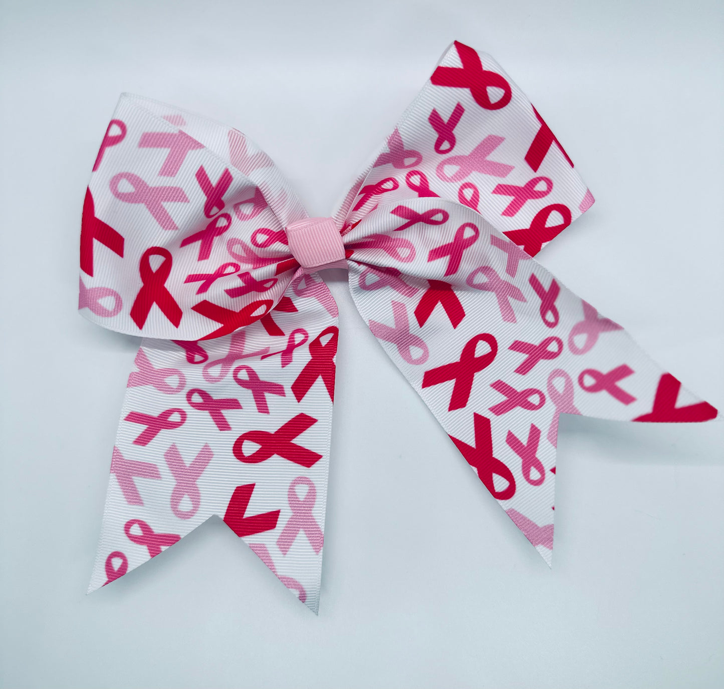 7” Breast Cancer Awareness Cheer Bow