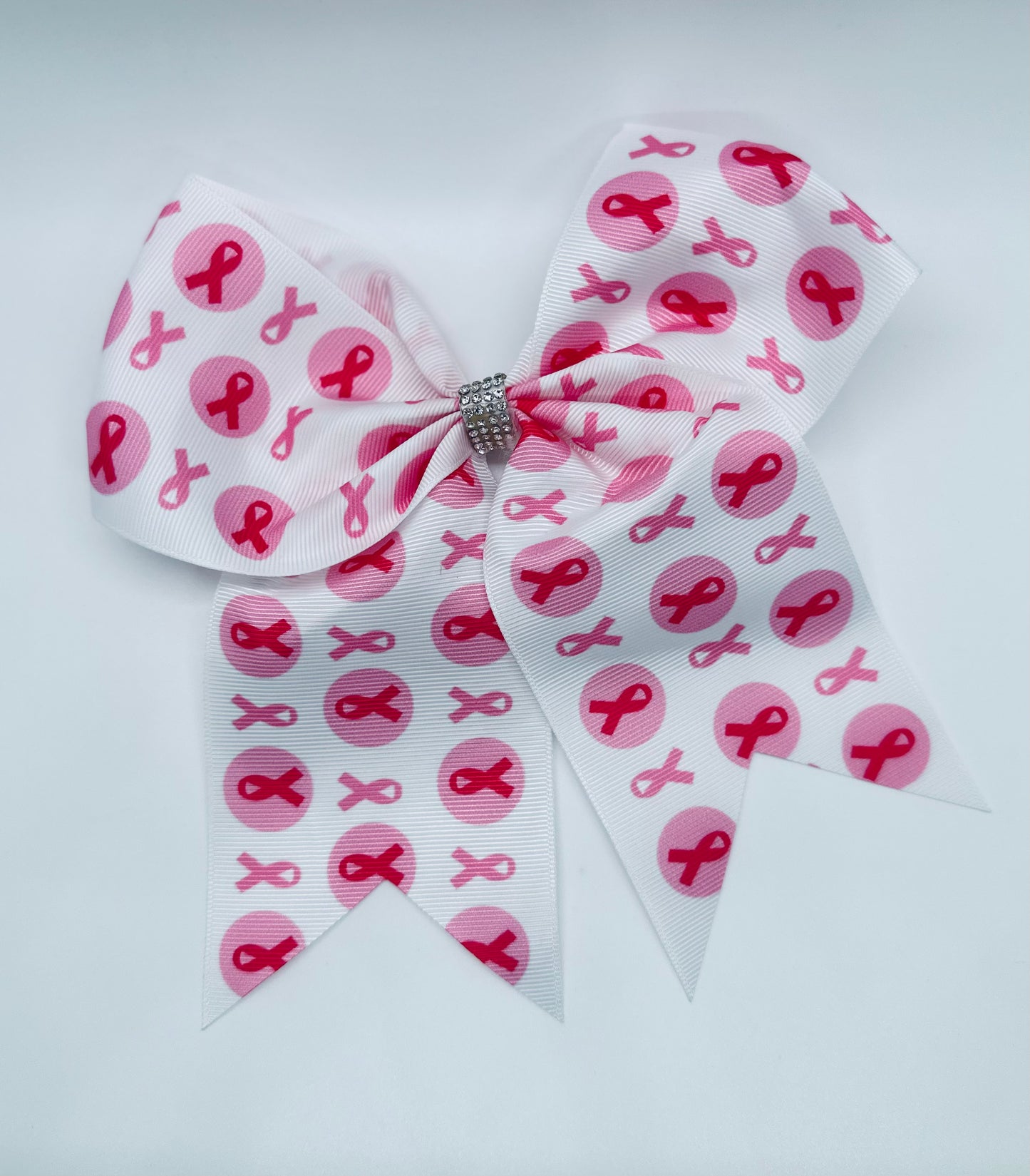 7” Breast Cancer Awareness Cheer Bow