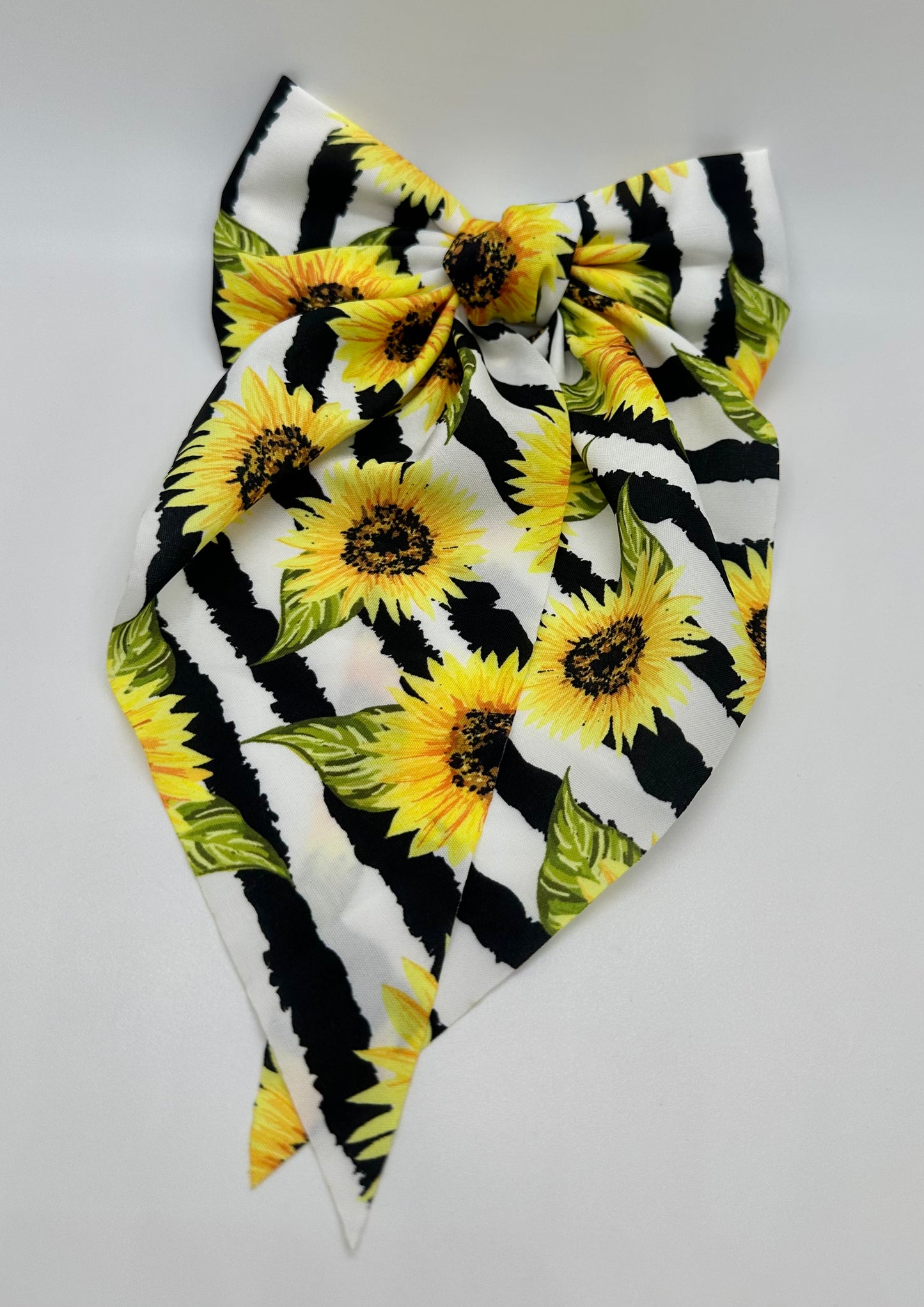 Sunflower Fabric Bow