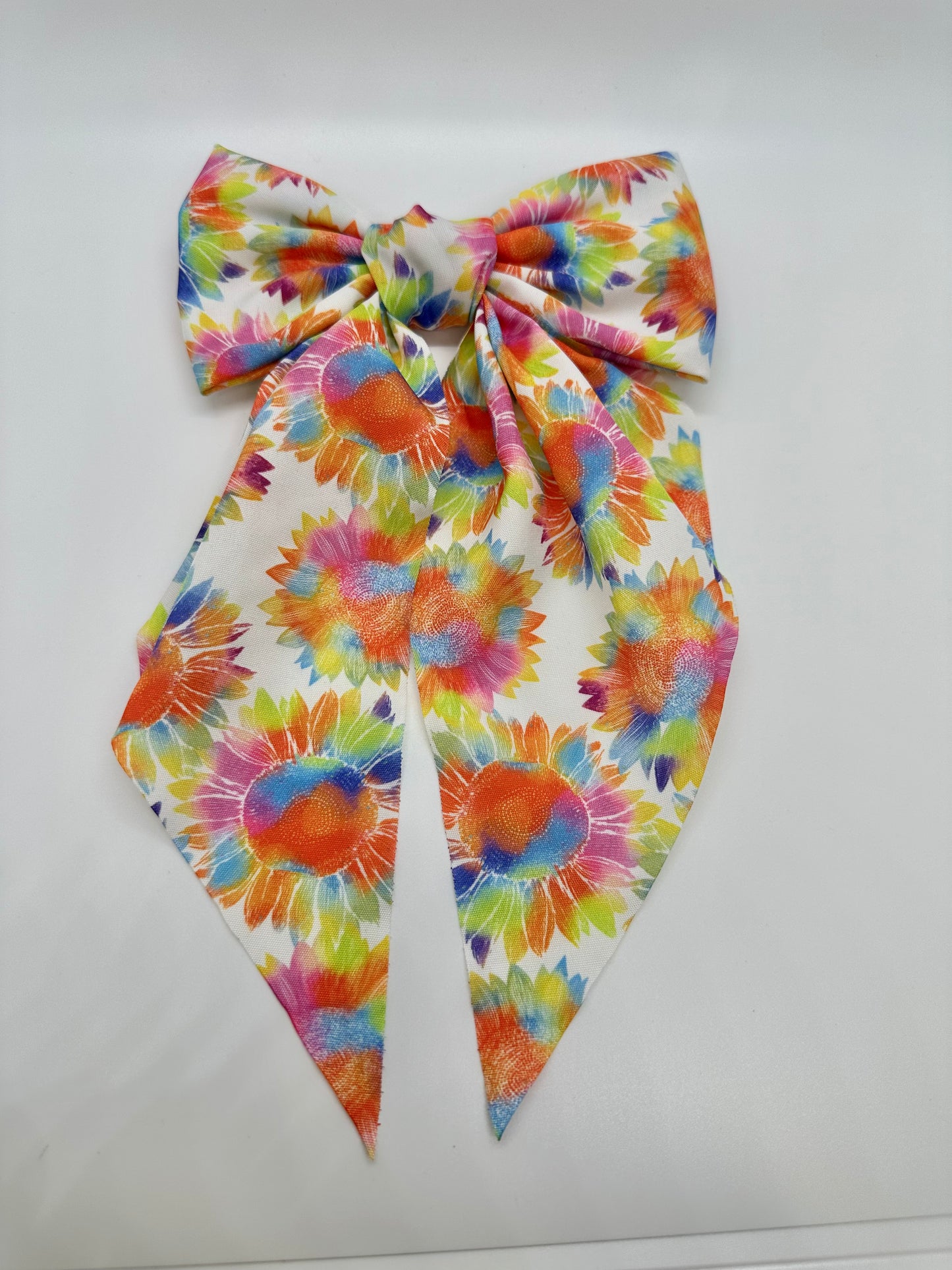 Sunflower Fabric Bow