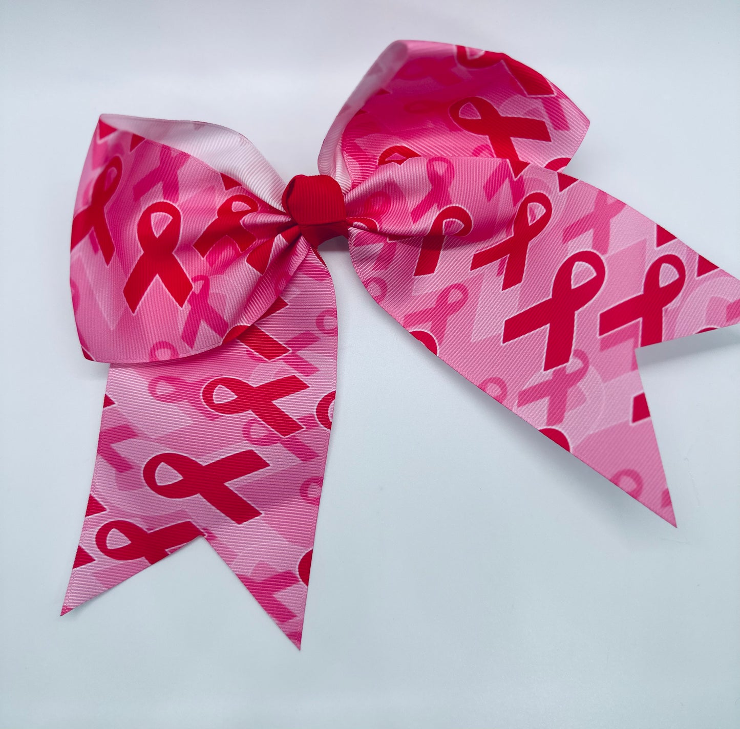 7” Breast Cancer Awareness Cheer Bow