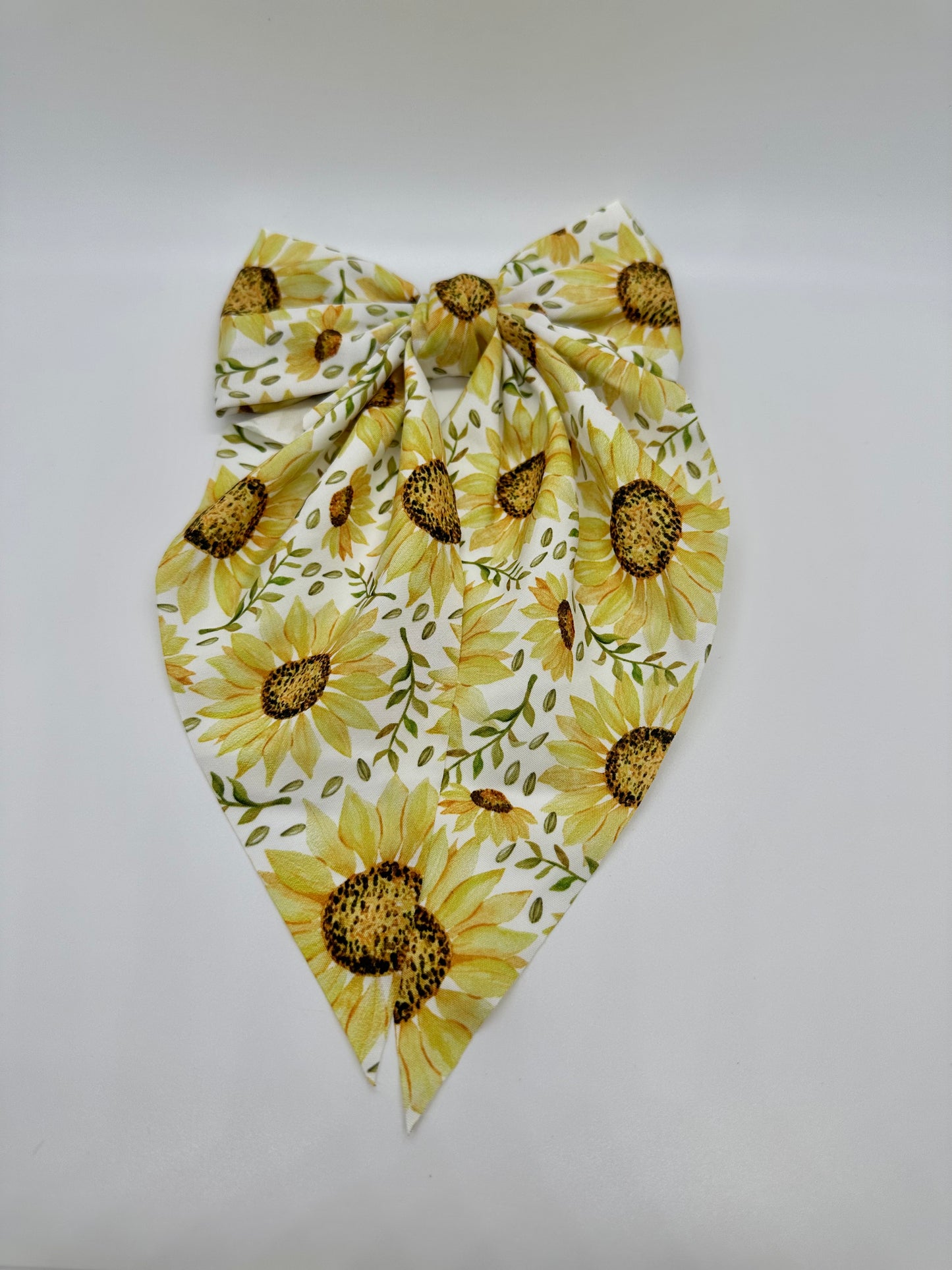 Sunflower Fabric Bow