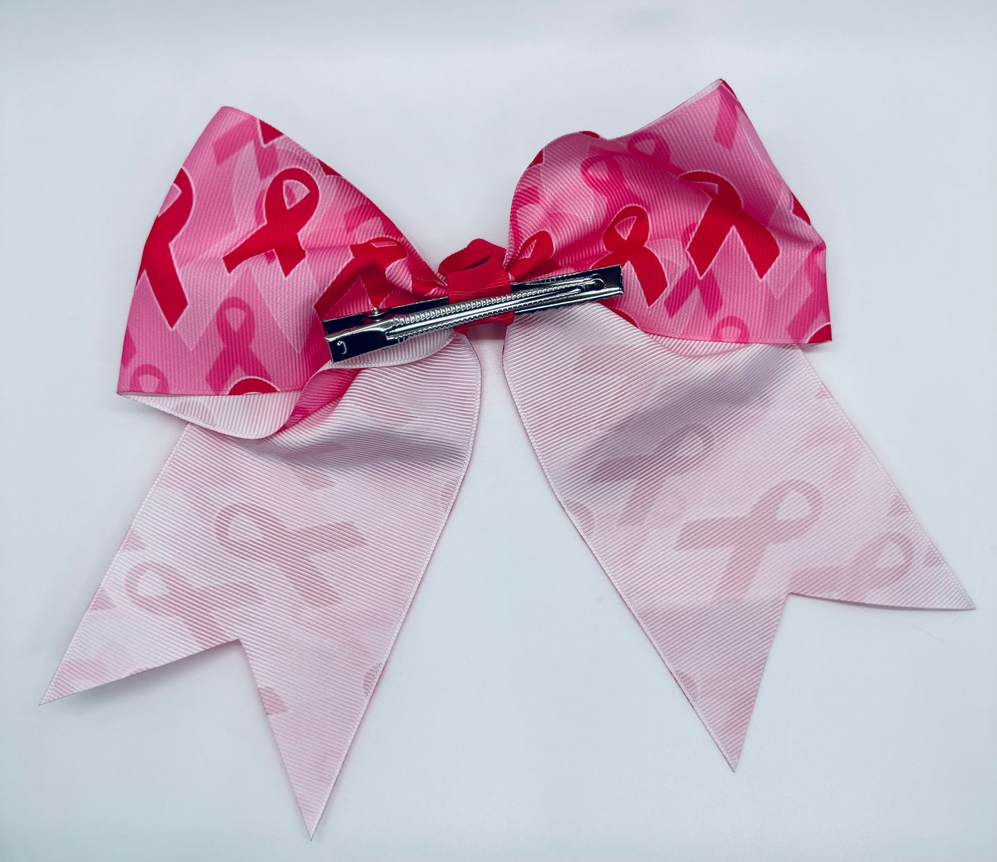 7” Breast Cancer Awareness Cheer Bow