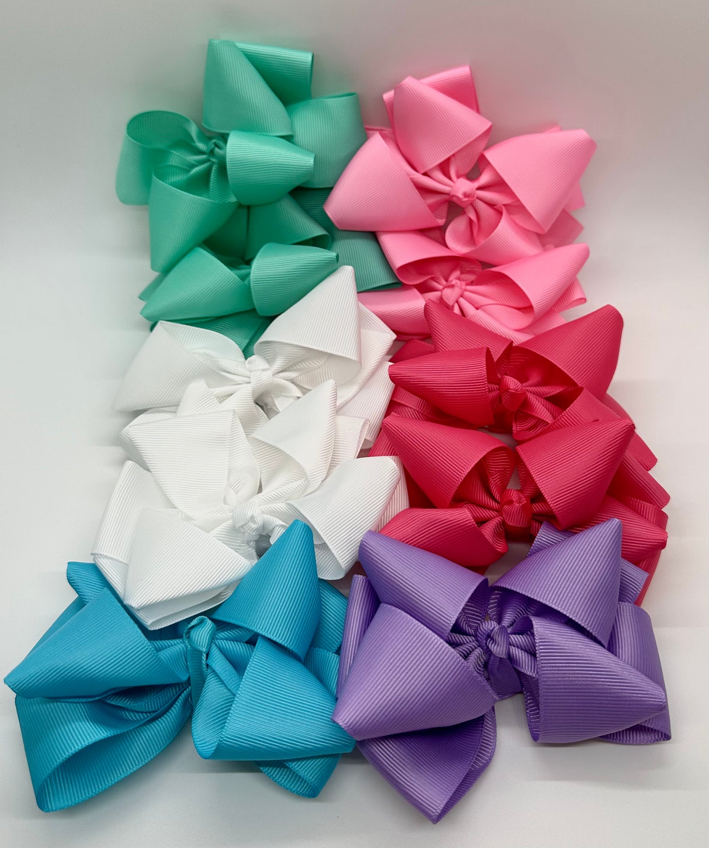 Double Ribbon Solid Pair Bows