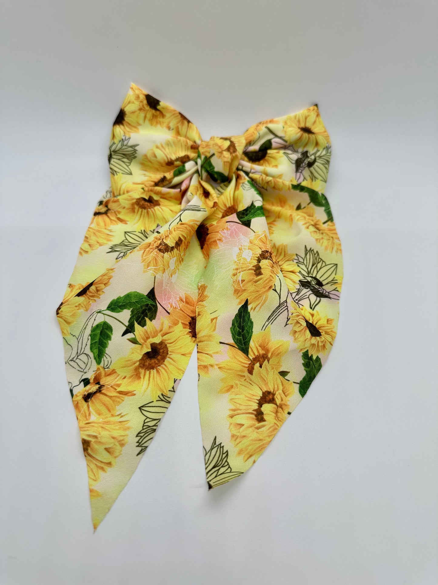 Sunflower Fabric Bow