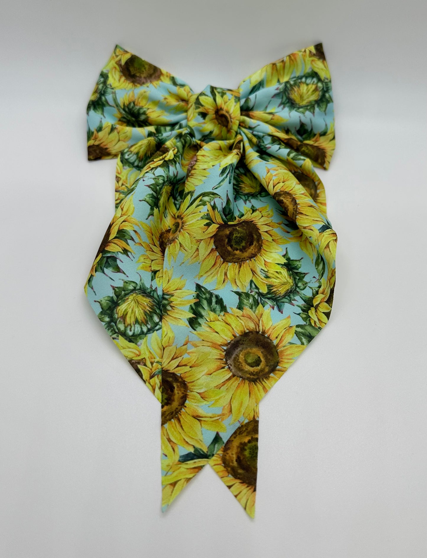 Sunflower Fabric Bow