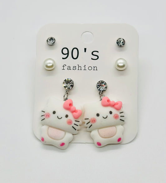 Charmmy Kitty Short Dangle Earrings