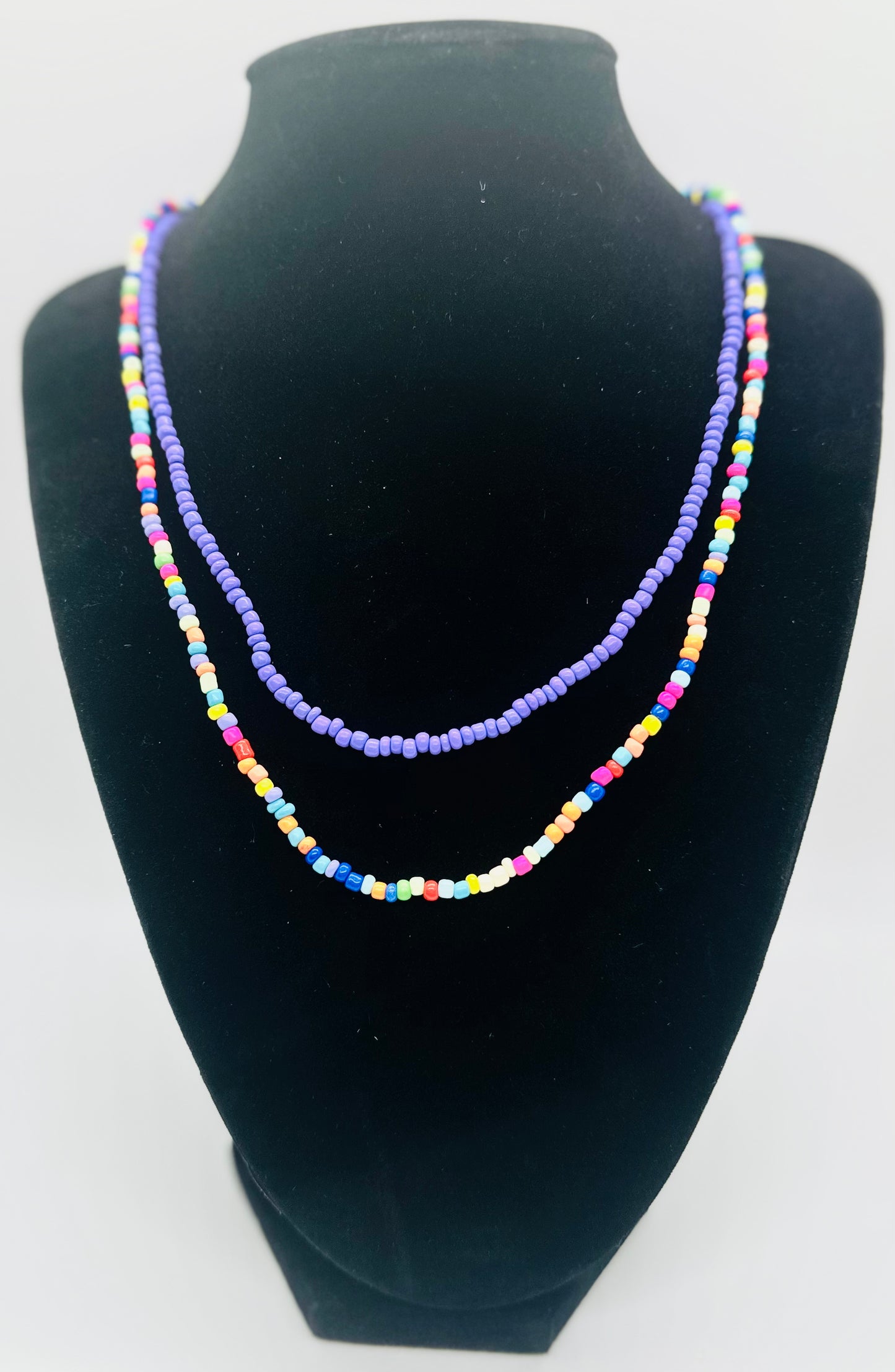 Double Layered Beaded Necklaces