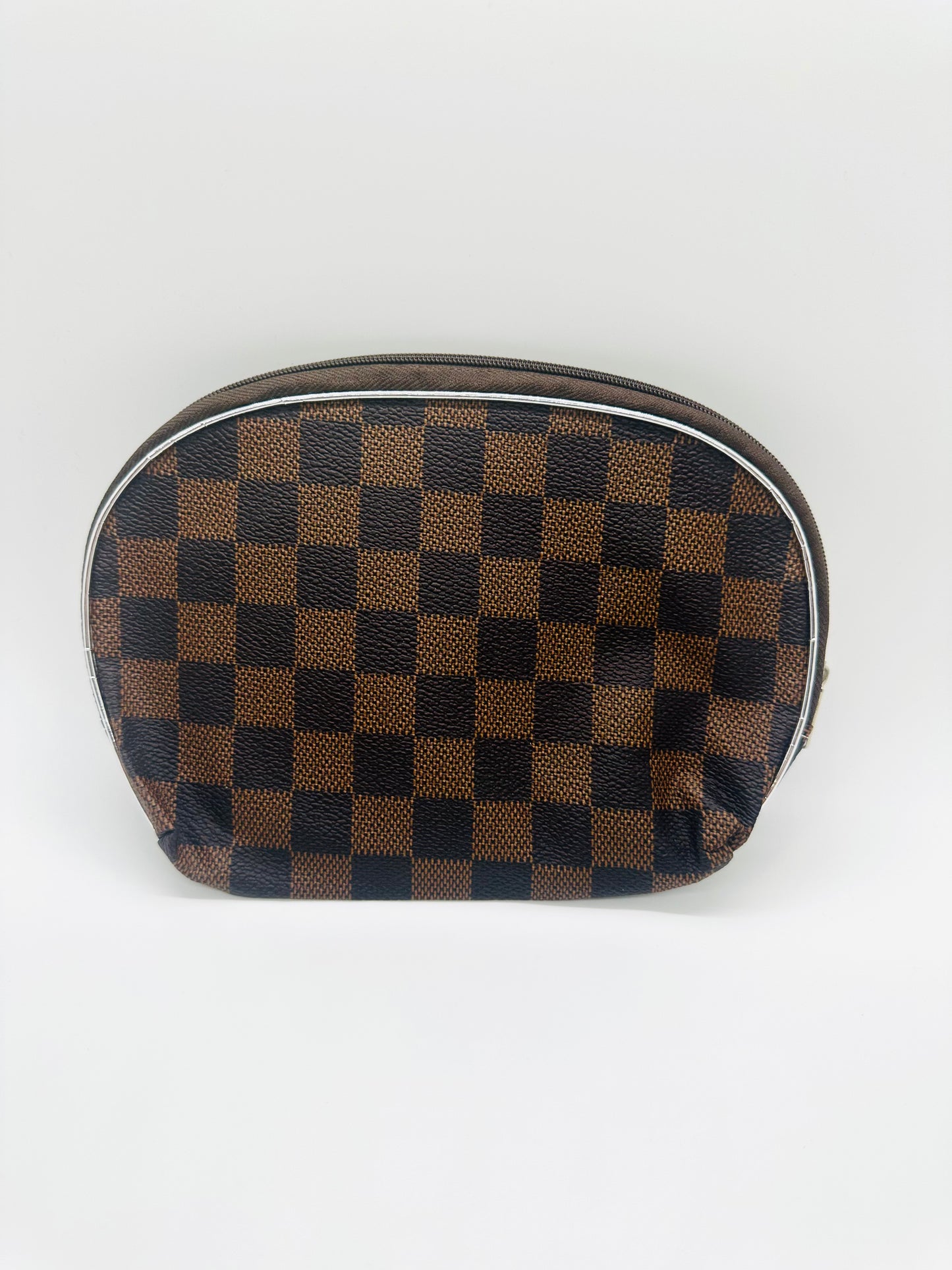 8in Checker Cosmetic Bags