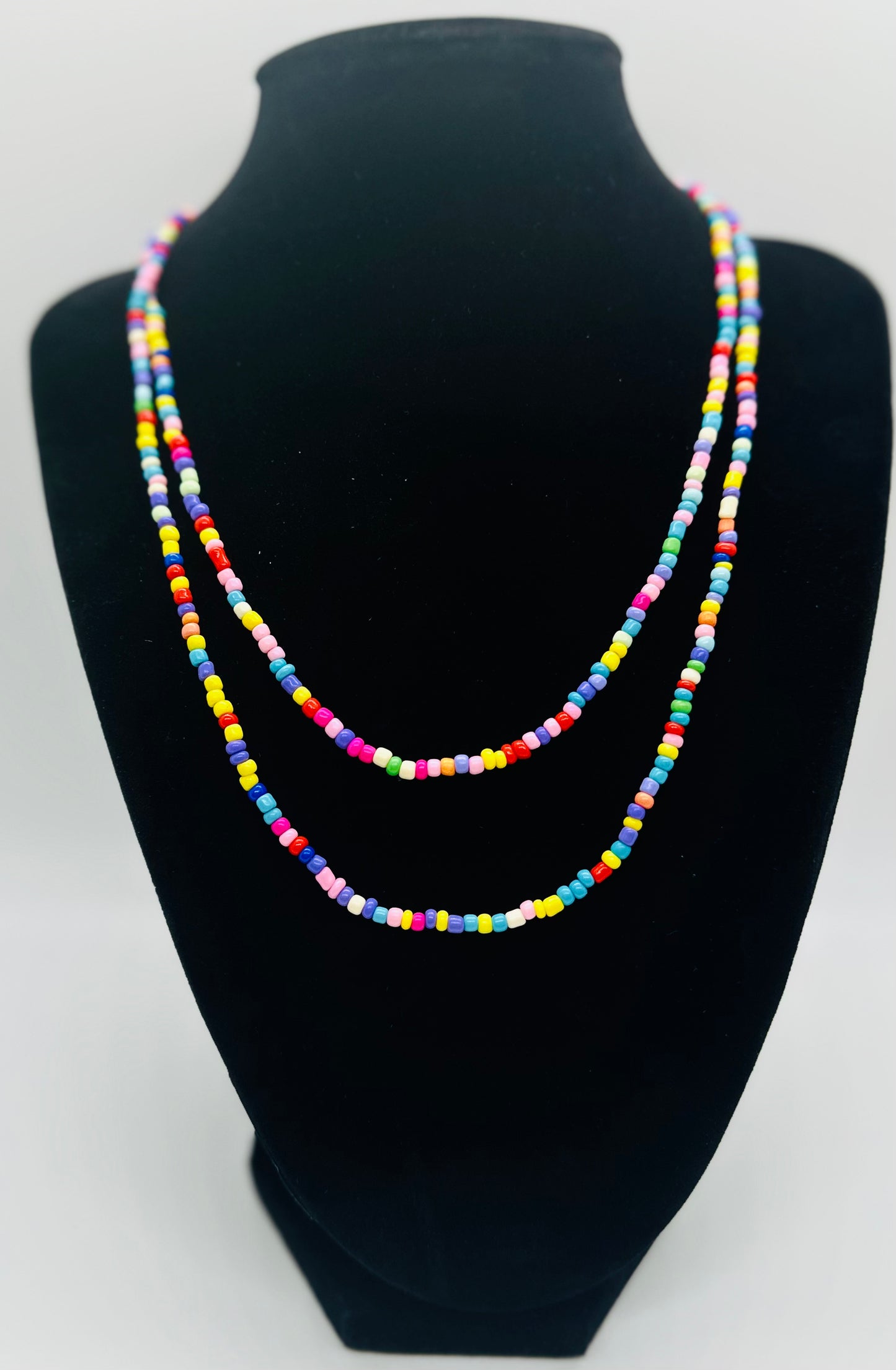 Double Layered Beaded Necklaces