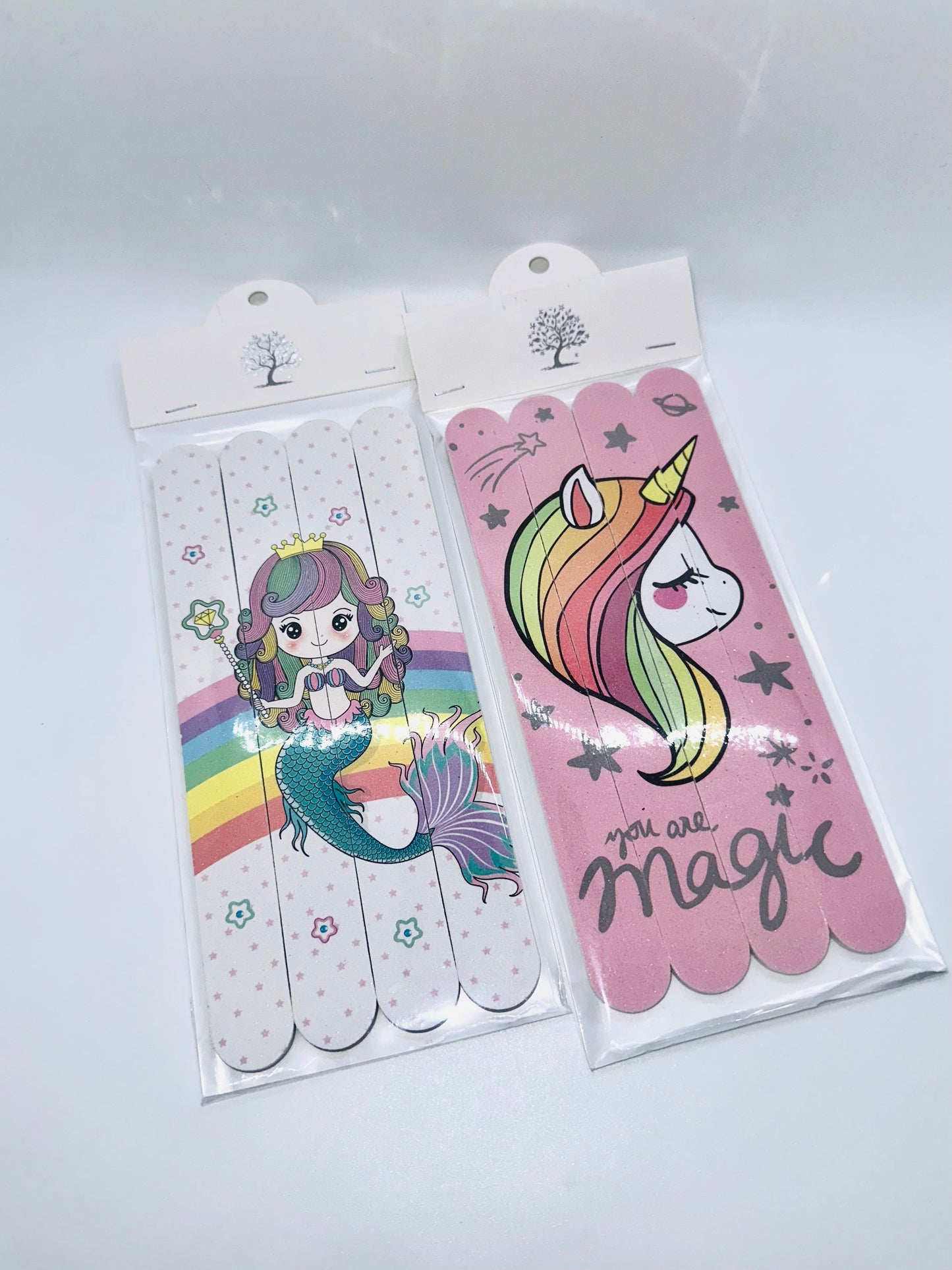 Mermaid/Unicorn 4pc Nail File Sets