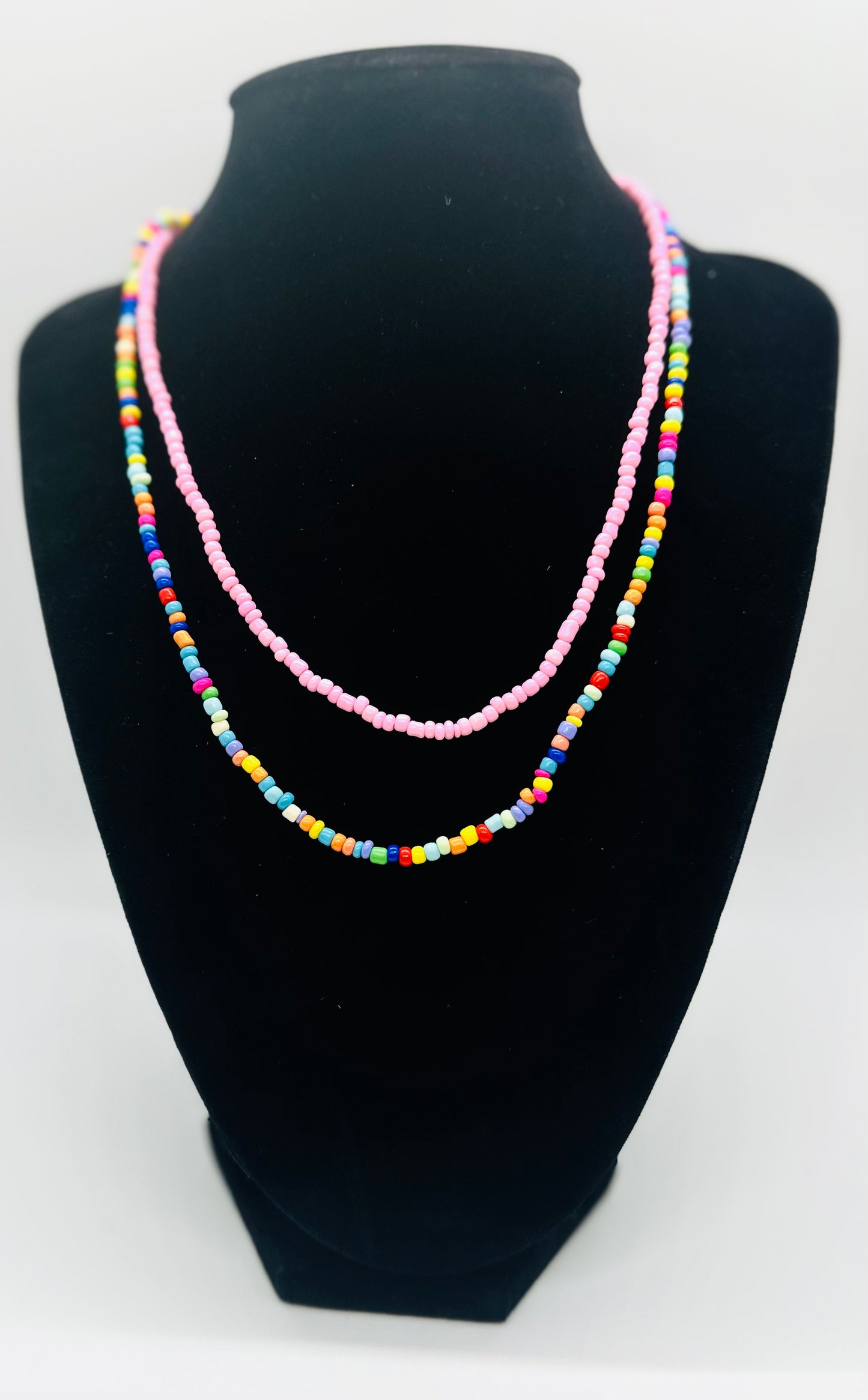 Double Layered Beaded Necklaces