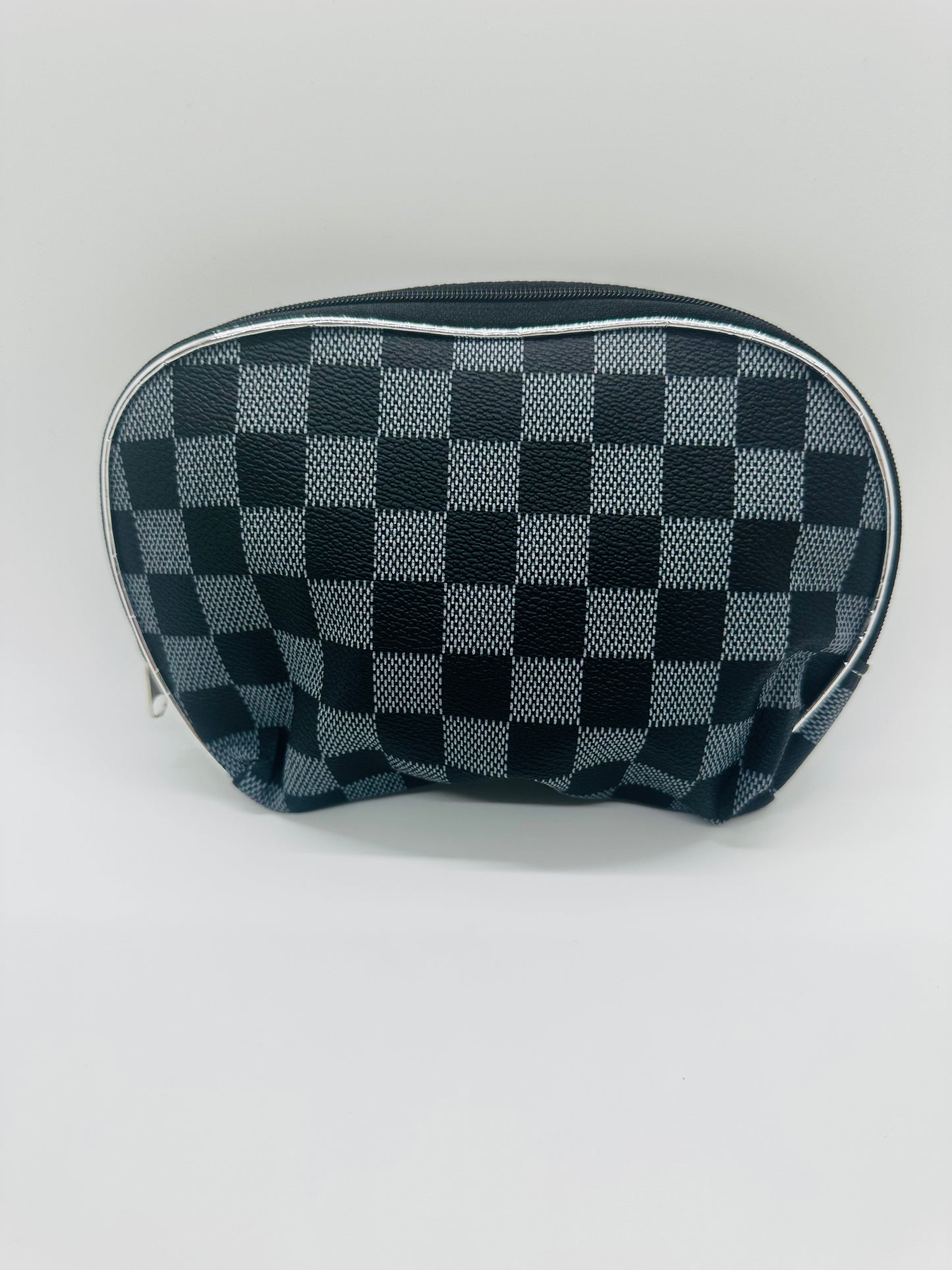 8in Checker Cosmetic Bags