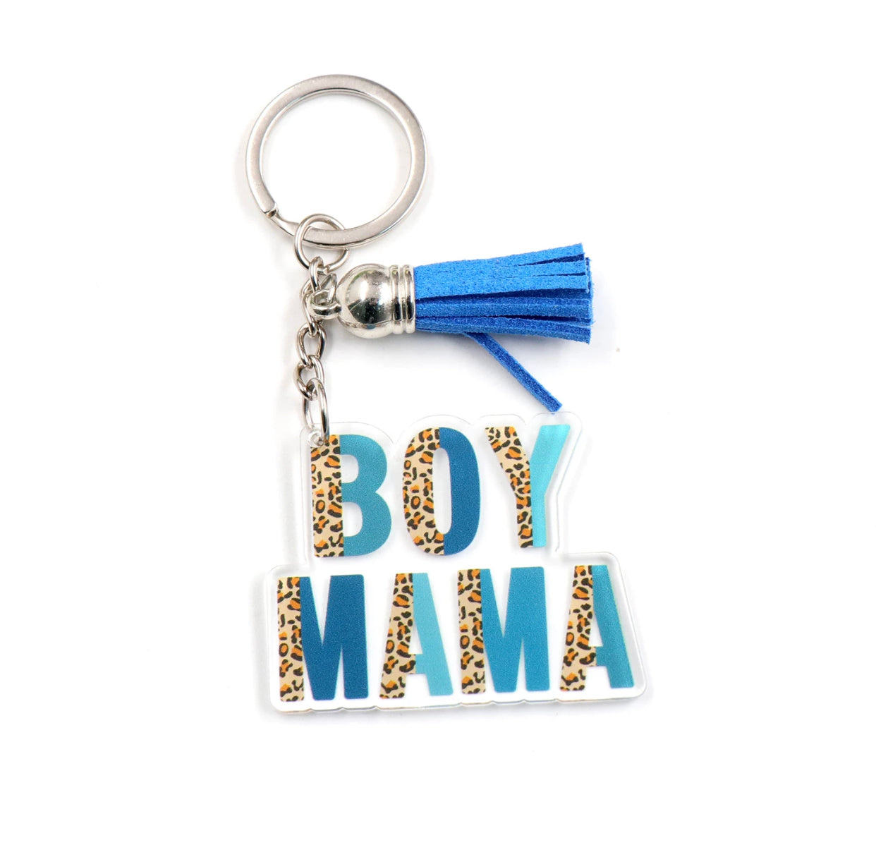 Boy Mama Tassel Keychain