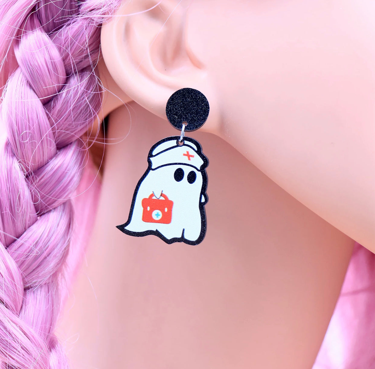 Medic Ghost Earrings