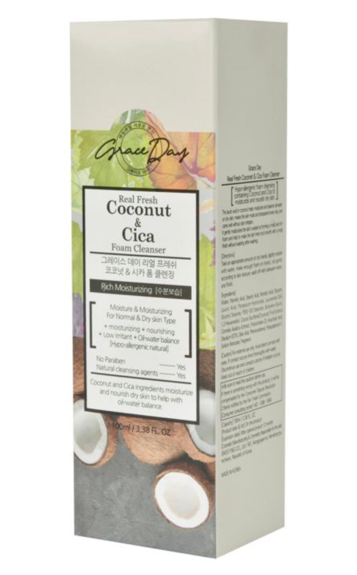 Grace Day Vegan Coconut & Cica Foam Cleansing