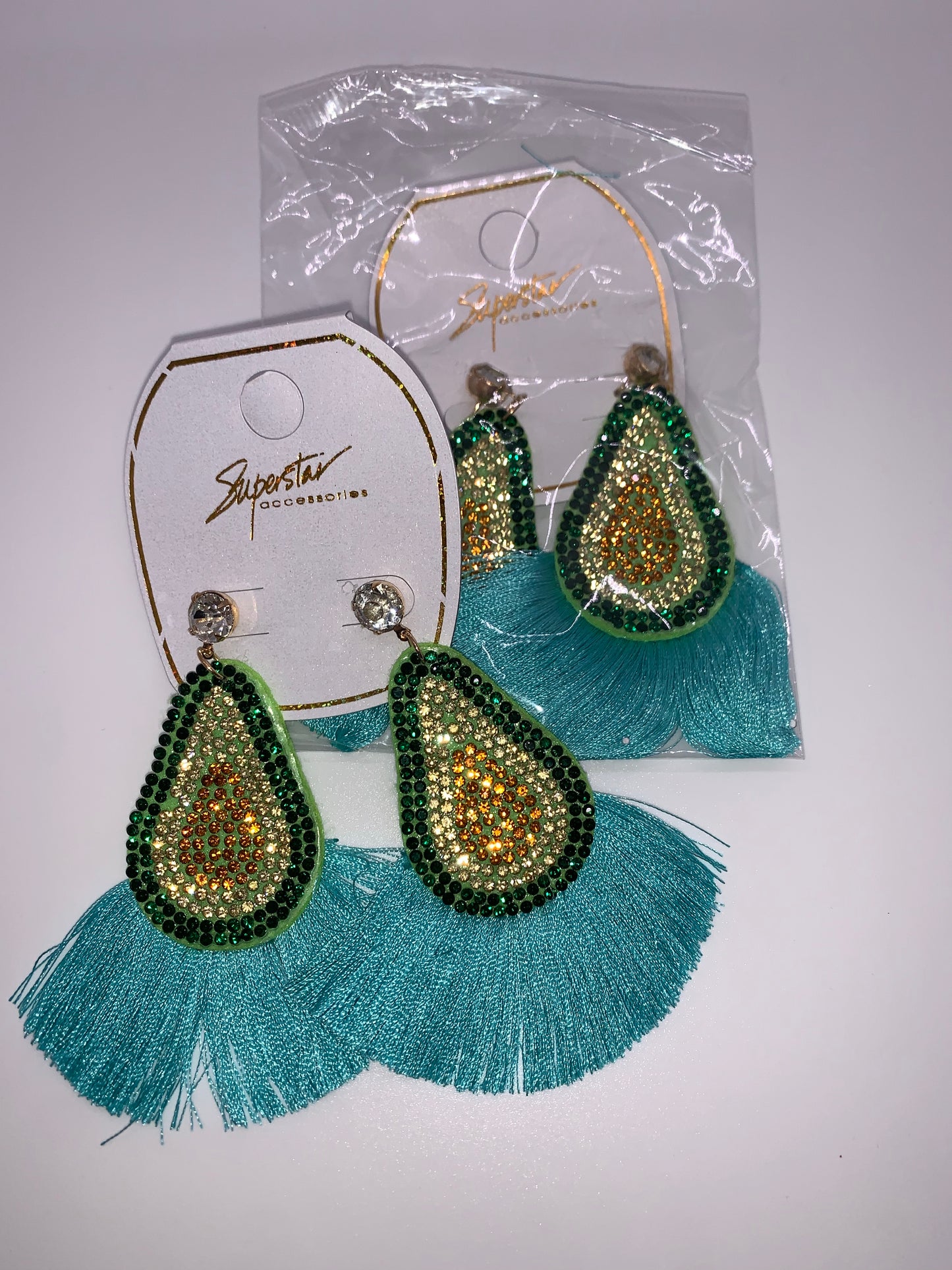 Avocado Fringe Earrings