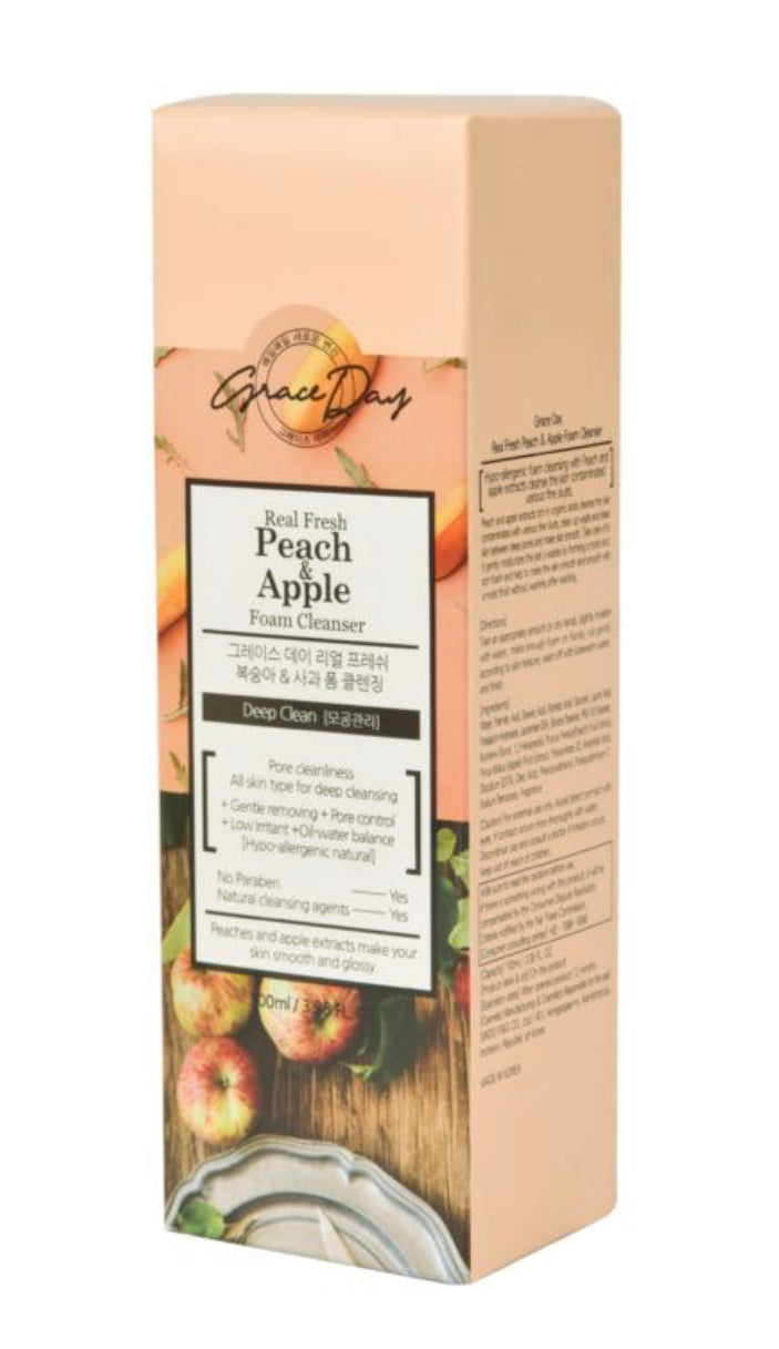 Grace Day Vegan Peach & Apple Foam Cleansing