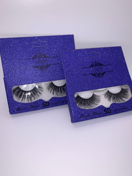 Royal Blue Glitter Lashes