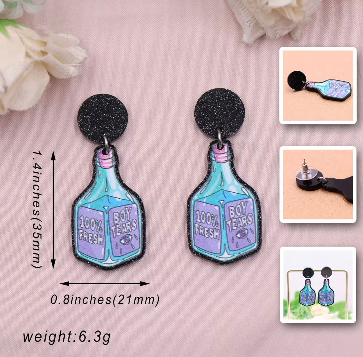 Boy Tears Earrings