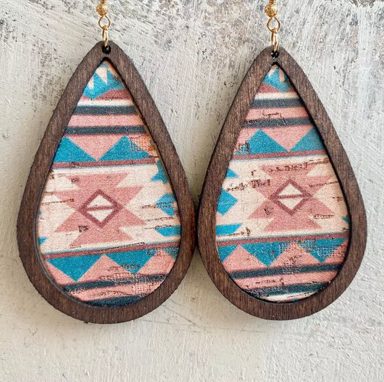 Chic Aztec Wooden Earrings