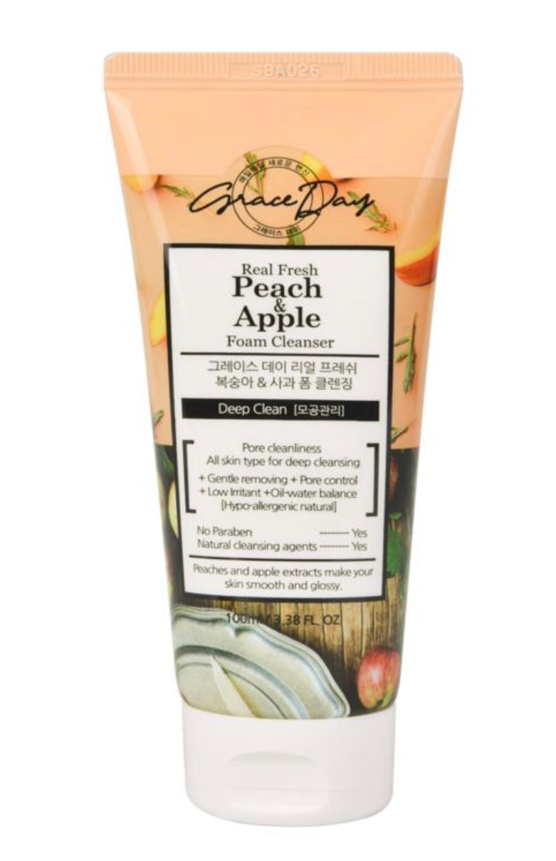 Grace Day Vegan Peach & Apple Foam Cleansing