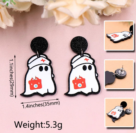 Medic Ghost Earrings